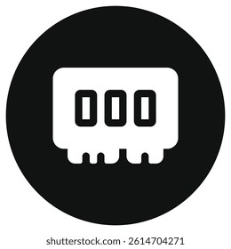 Editable vector memory ram icon. Black, line style, transparent white background. Part of a big icon set family. Perfect for web and app interfaces, presentations, infographics, etc