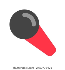 Editable vector microphone karaoke icon. Black, transparent white background. Part of a big icon set family. Perfect for web and app interfaces, presentations, infographics, etc