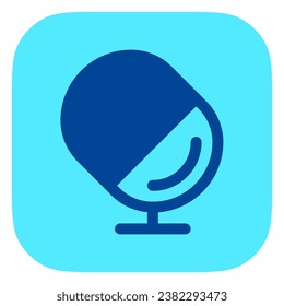 Icono de podcast de micrófono vector modificable. Negro, estilo de línea, fondo blanco transparente. Parte de una familia de iconos grandes. Perfecto para interfaces web y de aplicaciones, presentaciones, infografías, etc