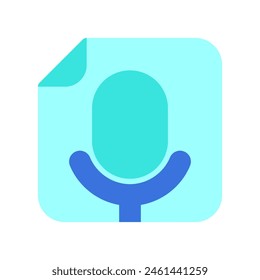 Editable vector microphone recording file icon. Black, line style, transparent white background. Part of a big icon set family. Perfect for web and app interfaces, presentations, infographics, etc