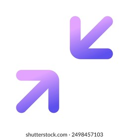 Editable vector minimize screen icon. Black, line style, transparent white background. Part of a big icon set family. Perfect for web and app interfaces, presentations, infographics, etc