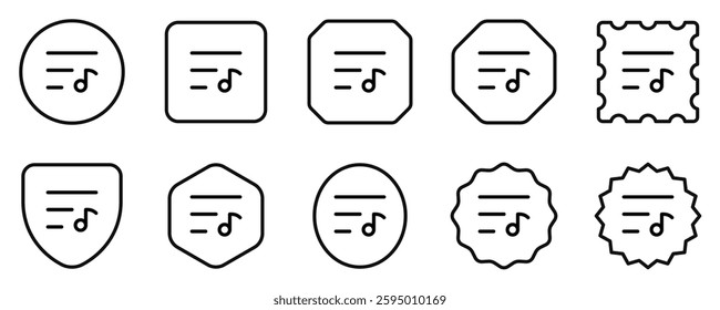 Editable vector music playlist icon. Black, transparent white background. Part of a big icon set family. Perfect for web and app interfaces, presentations, infographics, etc