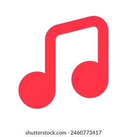 Icono de canción de música de Vector editable. Fondo blanco negro, transparente. Parte de una gran familia de iconos. Perfecto para interfaces de Web y App, presentaciones, infografías, etc