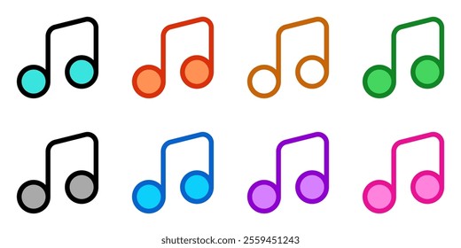 Editable vector music song icon. Black, transparent white background. Part of a big icon set family. Perfect for web and app interfaces, presentations, infographics, etc