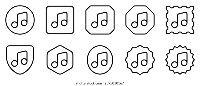 Editable vector music song icon. Black, transparent white background. Part of a big icon set family. Perfect for web and app interfaces, presentations, infographics, etc