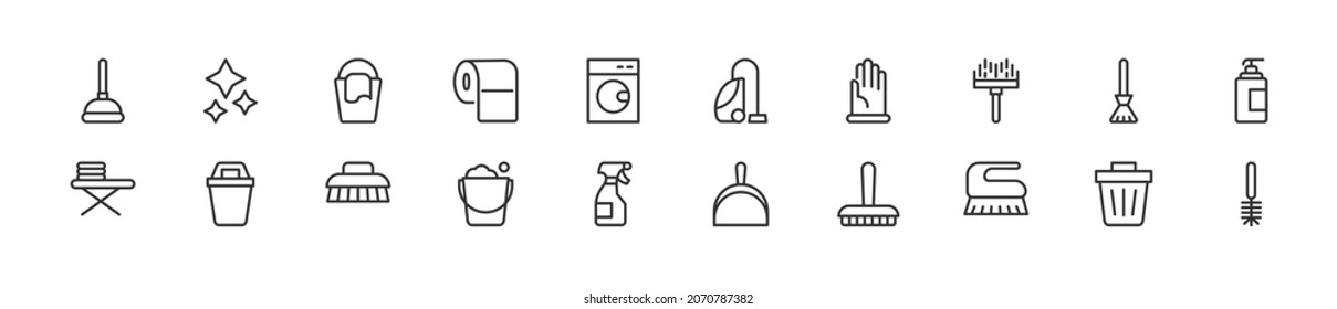 Editable vector pack of recycle line icons. Trendy stroke signs for website, apps and UI. Premium set of recycle thin line icons.