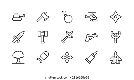 2,446 Weapon Pack Icon Images, Stock Photos & Vectors 