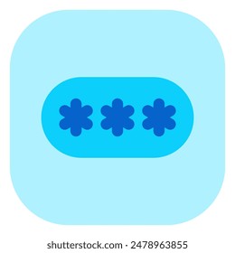 Editable vector password pin login icon. Black, line style, transparent white background. Part of a big icon set family. Perfect for web and app interfaces, presentations, infographics, etc