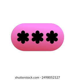 Editable vector password pin login icon. Black, line style, transparent white background. Part of a big icon set family. Perfect for web and app interfaces, presentations, infographics, etc