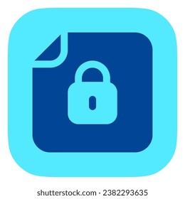 Editable vector password protected file icon. Black, line style, transparent white background. Part of a big icon set family. Perfect for web and app interfaces, presentations, infographics, etc