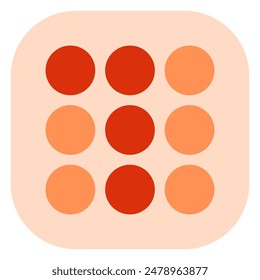 Editable vector pattern lock icon. Black, line style, transparent white background. Part of a big icon set family. Perfect for web and app interfaces, presentations, infographics, etc