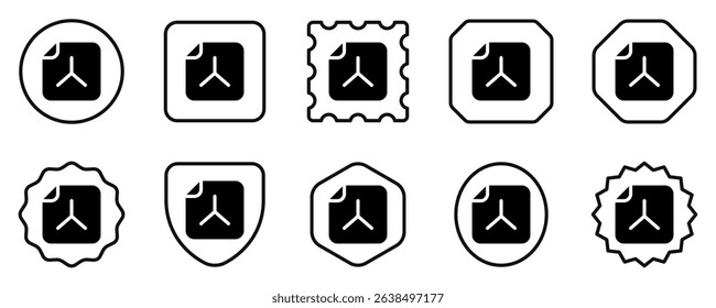 Editable vector pdf file document icon. Black, line style, transparent white background. Part of a big icon set family. Perfect for web and app interfaces, presentations, infographics, etc