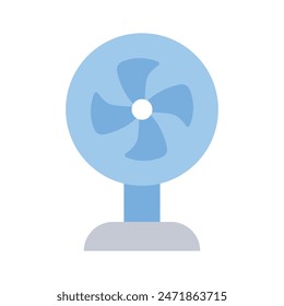 An editable vector of pedestal fan, home appliances icon