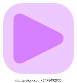 Editable vector play button icon. Black, transparent white background. Part of a big icon set family. Perfect for web and app interfaces, presentations, infographics, etc