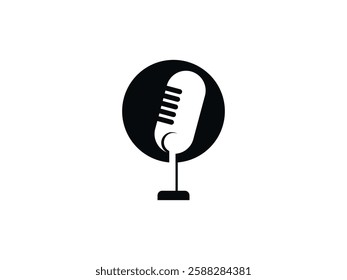 editable vector podcast symbol design illustration isolated on transparent background