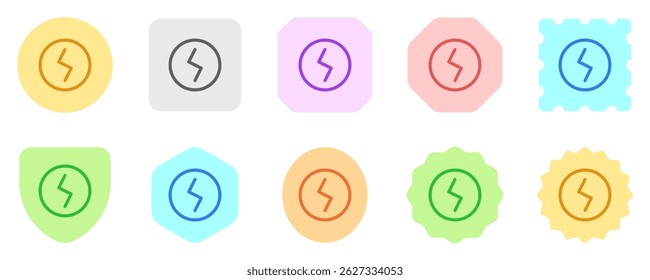 Ícone de parafuso elétrico de carregamento de energia vetorial editável. Preto, estilo de linha, fundo branco transparente. Parte de uma grande família de conjuntos de ícones. Perfeito para interfaces web e app, apresentações, infográficos, etc