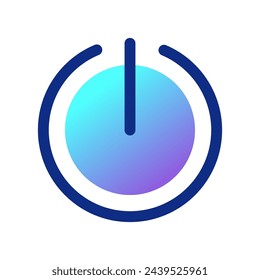 Editable vector power switch icon. Black, line style, transparent white background. Part of a big icon set family. Perfect for web and app interfaces, presentations, infographics, etc