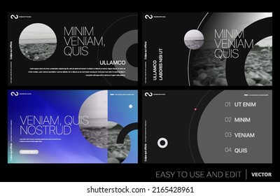 Editable vector presentation templates with design elements and infographics. Background for presentation. Vector Slide, flyer, report, marketing, advertising, annual report, banner