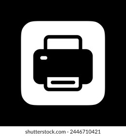 Editable vector print printer icon. Black, line style, transparent white background. Part of a big icon set family. Perfect for web and app interfaces, presentations, infographics, etc
