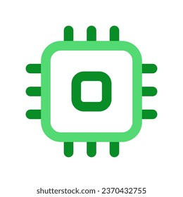 Editable vector processor icon. Black, line style, transparent white background. Part of a big icon set family. Perfect for web and app interfaces, presentations, infographics, etc