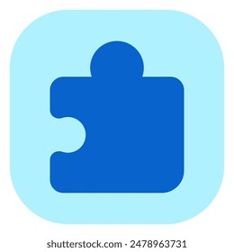 Editable vector puzzle piece plugin icon. Black, line style, transparent white background. Part of a big icon set family. Perfect for web and app interfaces, presentations, infographics, etc