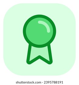 Editable vector quality validation emblem badge icon. Black, line style, white background. Part of a big icon set family. Perfect for web and app interfaces, presentations, infographics, etc