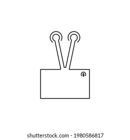 editable vector as receiver media icon in technology