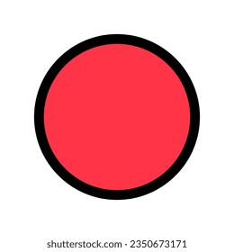 Editable vector record button icon. Black, transparent white background. Part of a big icon set family. Perfect for web and app interfaces, presentations, infographics, etc