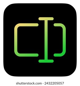 Editable vector rename edit text icon. Black, line style, transparent white background. Part of a big icon set family. Perfect for web and app interfaces, presentations, infographics, etc