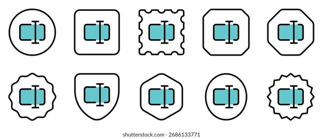 Editable vector rename edit text icon. Black, line style, transparent white background. Part of a big icon set family. Perfect for web and app interfaces, presentations, infographics, etc