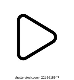 Editable vector right triangle arrow icon. Black, transparent white background. Part of a big icon set family. Perfect for web and app interfaces, presentations, infographics, etc