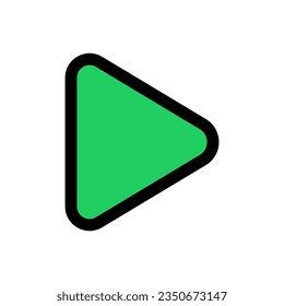 Editable vector right triangle arrow icon. Black, transparent white background. Part of a big icon set family. Perfect for web and app interfaces, presentations, infographics, etc