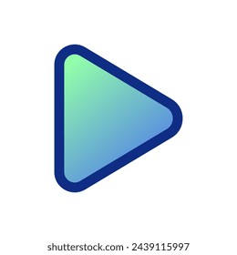 Editable vector right triangle arrow icon. Black, transparent white background. Part of a big icon set family. Perfect for web and app interfaces, presentations, infographics, etc