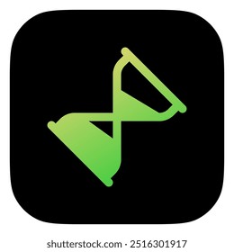 Editable vector rotating hourglass icon. Black, line style, transparent white background. Part of a big icon set family. Perfect for web and app interfaces, presentations, infographics, etc