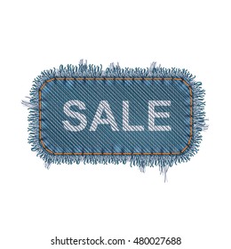 Editable Vector Sale Banner Concept Isolated On White