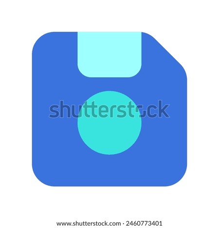 Editable vector save storage floppy disk icon. Black, line style, transparent white background. Part of a big icon set family. Perfect for web and app interfaces, presentations, infographics, etc