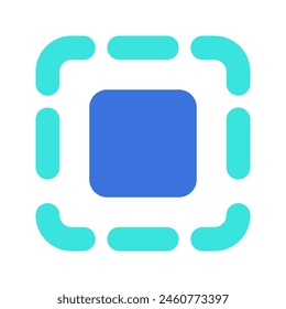 Editable vector scan select none icon. Black, line style, transparent white background. Part of a big icon set family. Perfect for web and app interfaces, presentations, infographics, etc