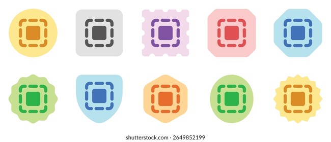 Editable vector scan select none icon. Black, line style, transparent white background. Part of a big icon set family. Perfect for web and app interfaces, presentations, infographics, etc
