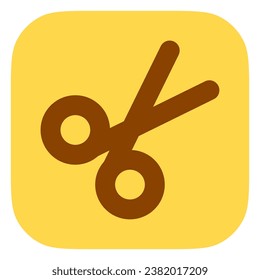 Editable vector scissors cut icon. Black, line style, transparent white background. Part of a big icon set family. Perfect for web and app interfaces, presentations, infographics, etc