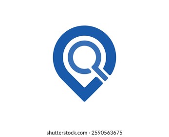 editable vector search pin location symbol design illustration isolated on transparent background