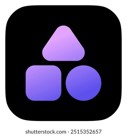 Editable vector shapes category icon. Black, line style, transparent white background. Part of a big icon set family. Perfect for web and app interfaces, presentations, infographics, etc