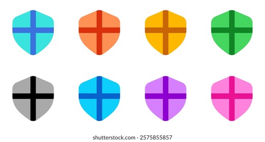 Editable vector shield protection icon. Black, line style, transparent white background. Part of a big icon set family. Perfect for web and app interfaces, presentations, infographics, etc