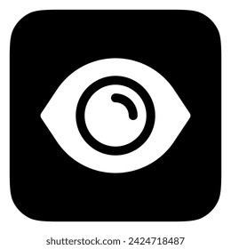 Editable vector show password eye visibility icon. Black, line style, transparent white background. Part of a big icon set family. Perfect for web and app interfaces, presentations, infographics, etc