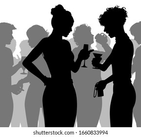 5,398 People drinking bar silhouette Images, Stock Photos & Vectors ...