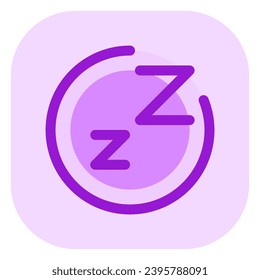 Icono de hibernación de sueño vector modificable. Negro, estilo de línea, fondo blanco transparente. Parte de una familia de iconos grandes. Perfecto para interfaces web y de aplicaciones, presentaciones, infografías, etc