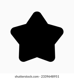 Editable vector star favorite bookmark icon. Black, line style, transparent white background. Part of a big icon set family. Perfect for web and app interfaces, presentations, infographics, etc