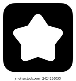 Editable vector star favorite bookmark icon. Black, line style, transparent white background. Part of a big icon set family. Perfect for web and app interfaces, presentations, infographics, etc