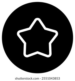 Editable vector star favorite bookmark icon. Black, line style, transparent white background. Part of a big icon set family. Perfect for web and app interfaces, presentations, infographics, etc