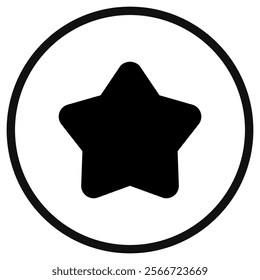 Editable vector star favorite bookmark icon. Black, line style, transparent white background. Part of a big icon set family. Perfect for web and app interfaces, presentations, infographics, etc