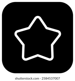 Editable vector star favorite bookmark icon. Black, line style, transparent white background. Part of a big icon set family. Perfect for web and app interfaces, presentations, infographics, etc